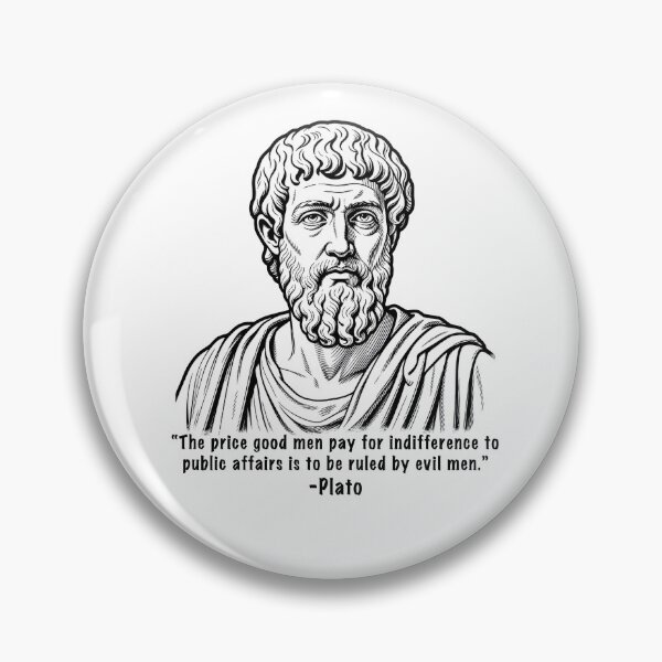 Item preview, Plato Quote - Indifference to Public Affairs designed and sold by Deviant Logic Design.