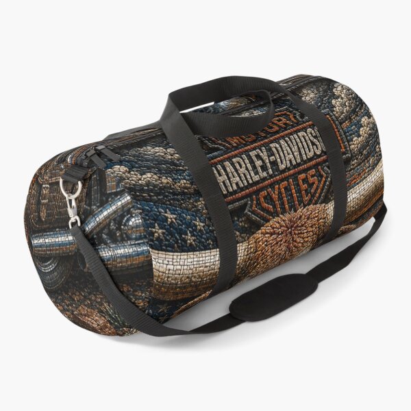 Item preview, Harley-Davidson Longhorn Outlaw – Ultra 3D Micro Mosaic Western Biker Art designed and sold by JcAbstractArt.