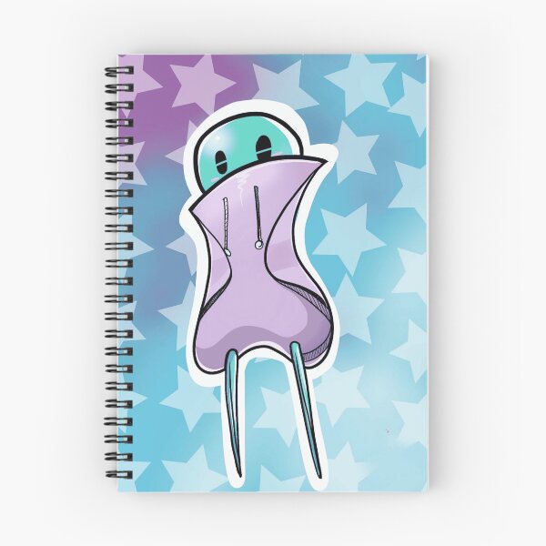 Item preview, Cute Turquoise Alien Character Wearing Purple Oversized Hoodie designed and sold by AstroOceania.