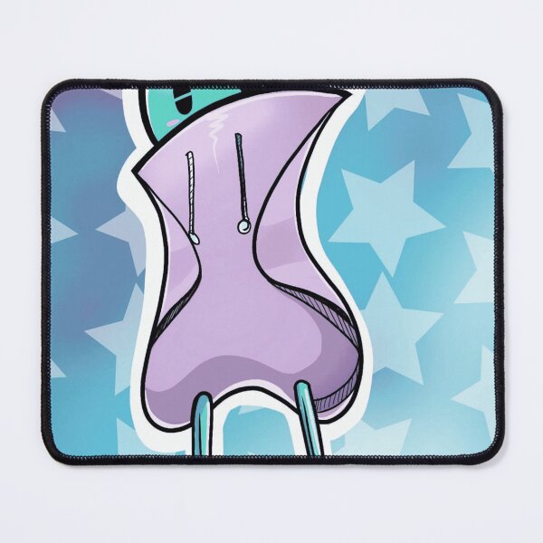 Item preview, Cute Turquoise Alien Character Wearing Purple Oversized Hoodie designed and sold by AstroOceania.