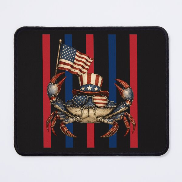 Item preview, AMERICAN CRAB - 4th of July Uncle Sam Beach Design designed and sold by Lozarux.