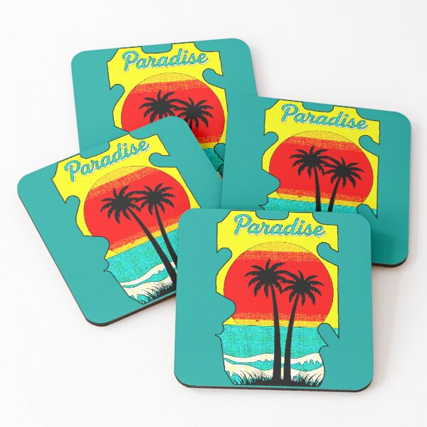 Item preview, Paradise | Retro Tropical Sunset Palm Trees 80s Design designed and sold by AstronautMerch.