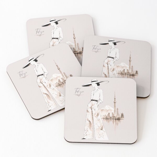 Item preview, Elegant fashion woman in Tokyo – Luxury Fashion Art. designed and sold by NewtBoo.