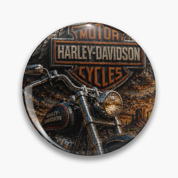 Item preview, Harley-Davidson Eagle Route 66 – Ultra 3D Micro Mosaic American Biker Art designed and sold by JcAbstractArt.