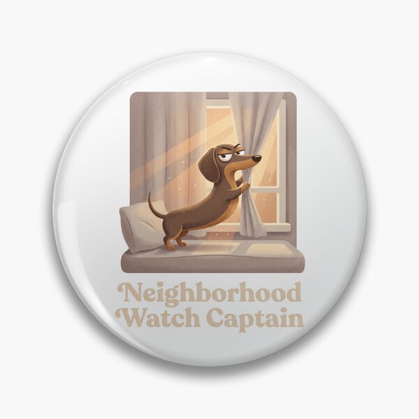 Item preview, Neighborhood Watch Captain Funny Dachshund Shirt | Cute Wiener Dog Gift | Doxie Mom & Dog Lover Design designed and sold by jgoteiner.