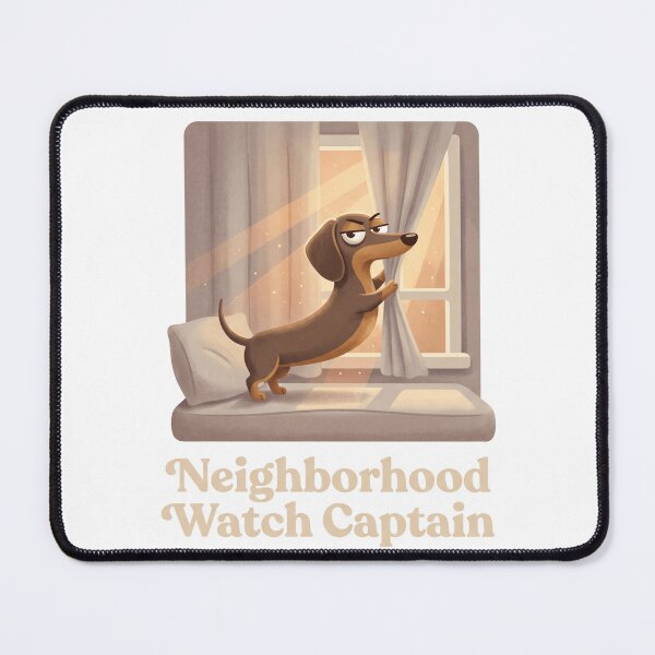 Item preview, Neighborhood Watch Captain Funny Dachshund Shirt | Cute Wiener Dog Gift | Doxie Mom & Dog Lover Design designed and sold by jgoteiner.
