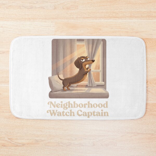 Item preview, Neighborhood Watch Captain Funny Dachshund Shirt | Cute Wiener Dog Gift | Doxie Mom & Dog Lover Design designed and sold by jgoteiner.