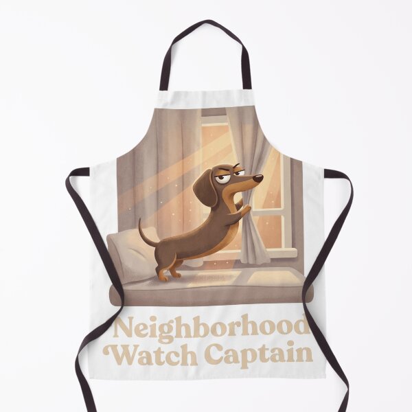Item preview, Camiseta divertida de perro salchicha "Capitán de la vigilancia vecinal" | Regalo adorable para amantes de los perros salchicha | Diseño para mamás y amantes de los perros salchicha designed and sold by jgoteiner.