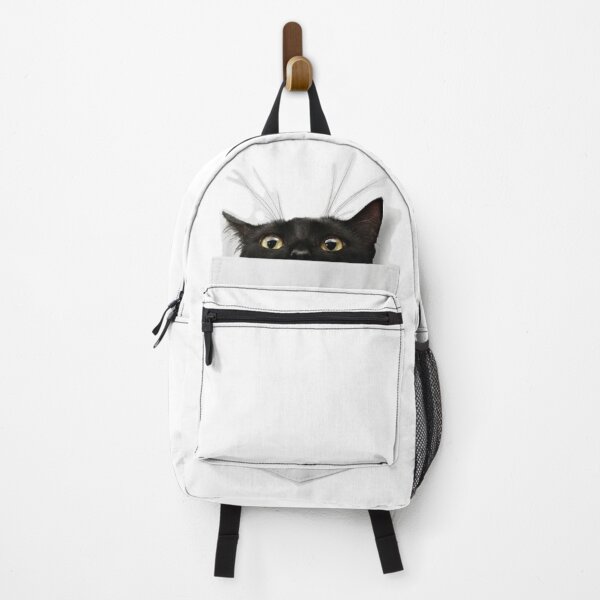 Item preview, Funny black cat peeking from pocket designed and sold by IvanaIka.