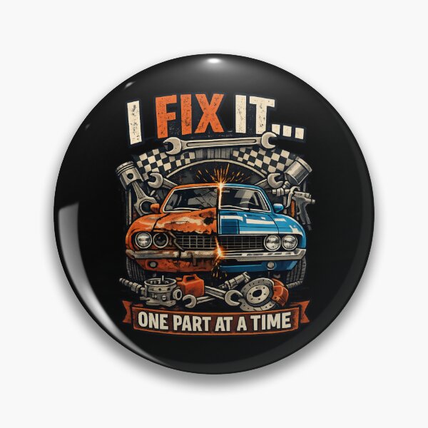 Item preview, I Fix It One Part at a Time - Vintage Auto Restoration Mechanic designed and sold by SidTastic .