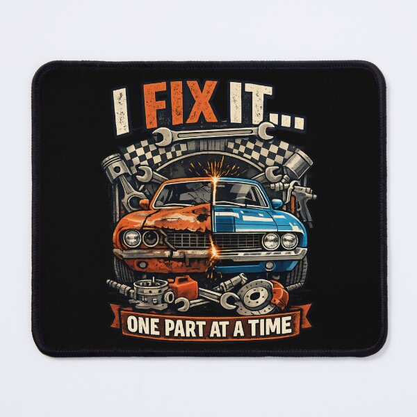 Item preview, I Fix It One Part at a Time - Vintage Auto Restoration Mechanic designed and sold by SidTastic .