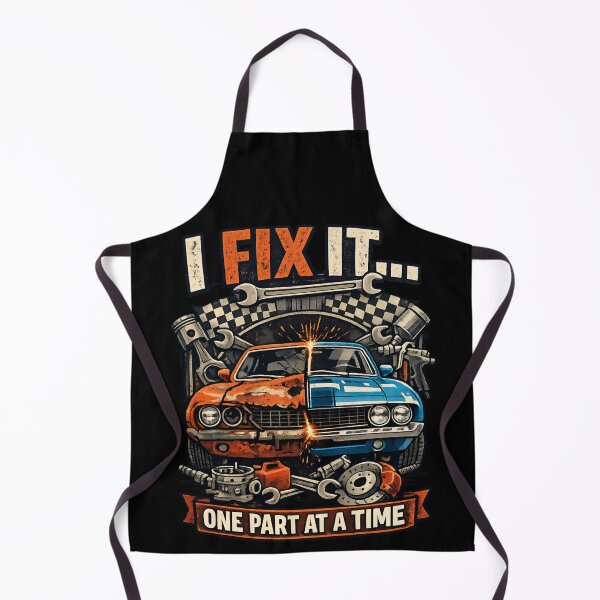 Item preview, I Fix It One Part at a Time - Vintage Auto Restoration Mechanic designed and sold by SidTastic .