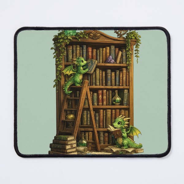 Item preview, Fantasy Book Dragon - Book Lover Design designed and sold by DreamCloths12.