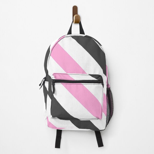 Item preview, Black and pink diagonal striped patterns  designed and sold by Pattern Petals.