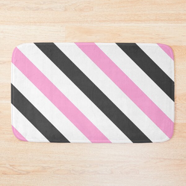 Item preview, Black and pink diagonal striped patterns  designed and sold by Pattern Petals.
