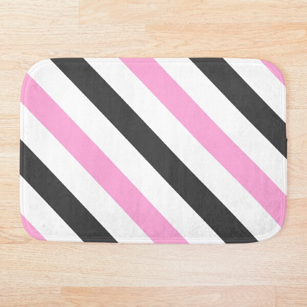 Item preview, Black and pink diagonal striped patterns  designed and sold by Pattern Petals.