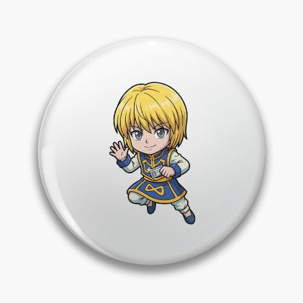 Item preview, Chibi Anime Warrior Card - Friendly Blue Tunic Art designed and sold by lamiarte.