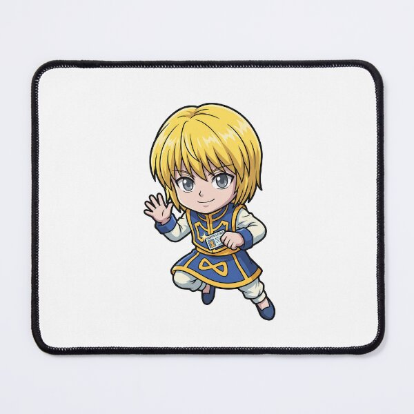 Item preview, Chibi Anime Warrior Card - Friendly Blue Tunic Art designed and sold by lamiarte.