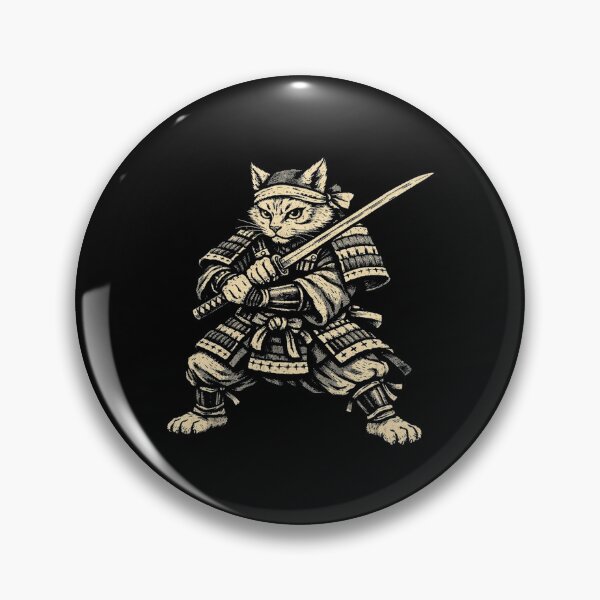 Item preview, Cat Samurai | Japanese Sword Warrior Design Cat Art designed and sold by SOUFIANE1991.