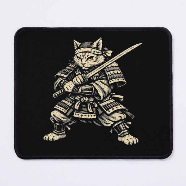 Item preview, Cat Samurai | Japanese Sword Warrior Design Cat Art designed and sold by SOUFIANE1991.
