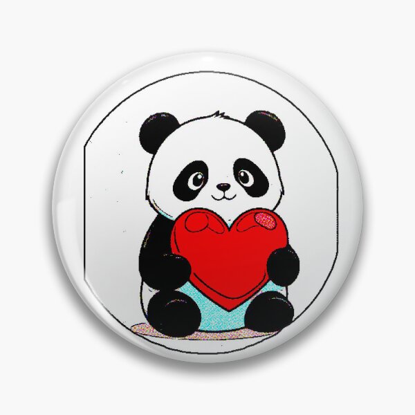 Item preview, Cute Panda Love | Kawaii Panda Hugging Heart designed and sold by AstronautMerch.