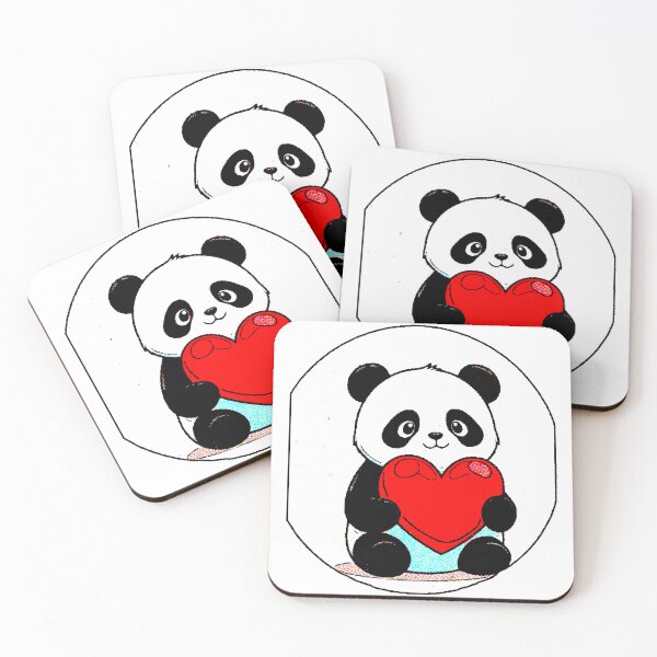 Item preview, Cute Panda Love | Kawaii Panda Hugging Heart designed and sold by AstronautMerch.
