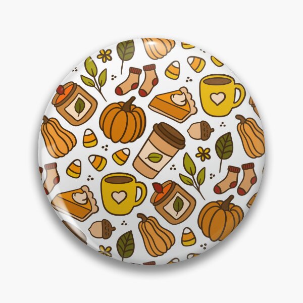 Item preview, Cute and Cozy Fall Autumn Pumpkin Pattern designed and sold by Olive Lane Creative.