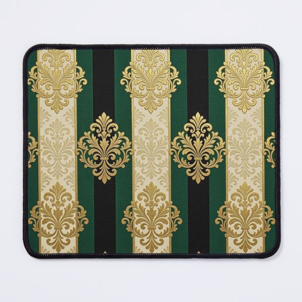 Item preview, Black, Teal and Oat Striped Gold Damask designed and sold by DesignsByPrnces.
