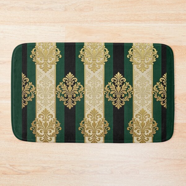 Item preview, Black, Teal and Oat Striped Gold Damask designed and sold by DesignsByPrnces.
