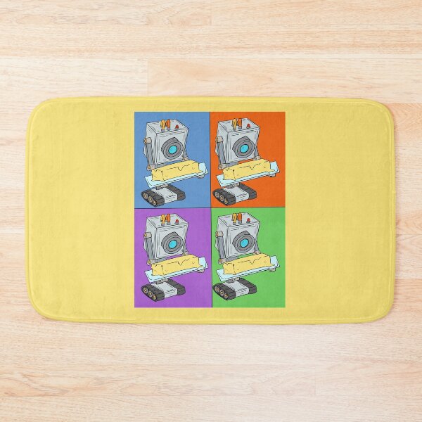 Item preview, Butter Robot In Color Squares With Yellow Background  designed and sold by missmann.
