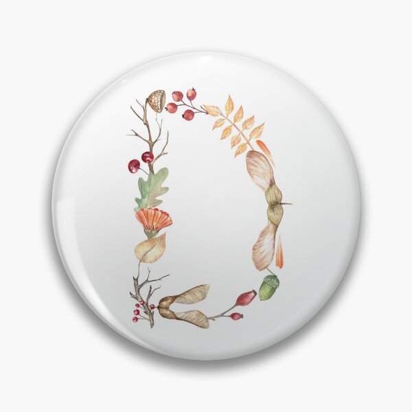 Item preview, Autumn Letter D Monogram designed and sold by Flowersforbear.