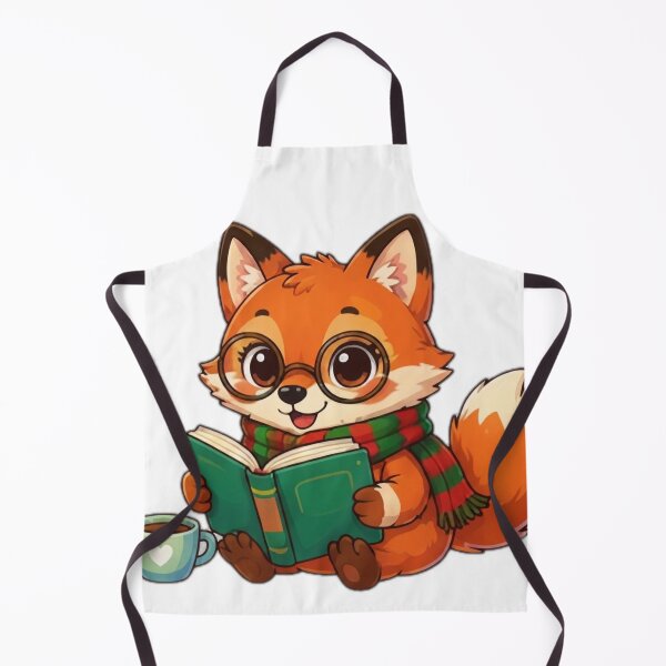 Item preview, Cute Bookworm Fox Reading Adventure Stories designed and sold by DailyDoodlesBySumbul.