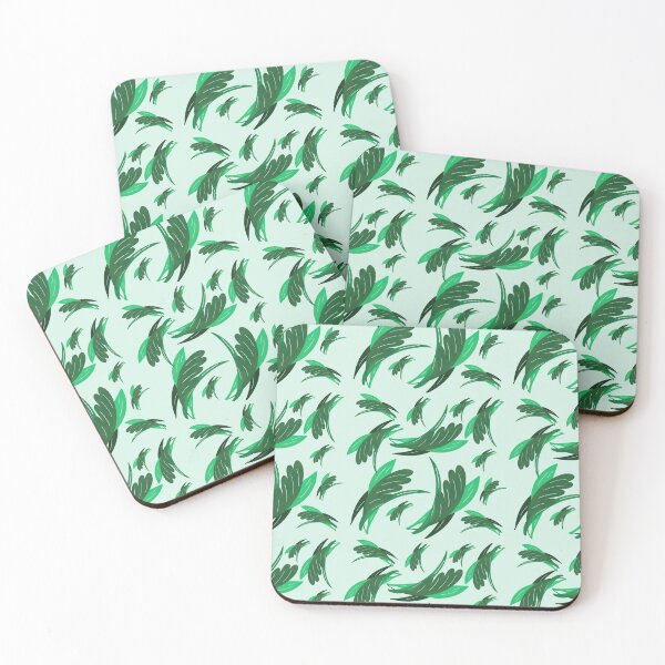 Item preview, Elegant Green Leaves seamless pattern  designed and sold by RuwaDesignArt.