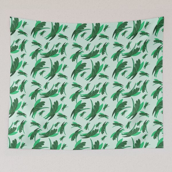 Item preview, Elegant Green Leaves seamless pattern  designed and sold by RuwaDesignArt.