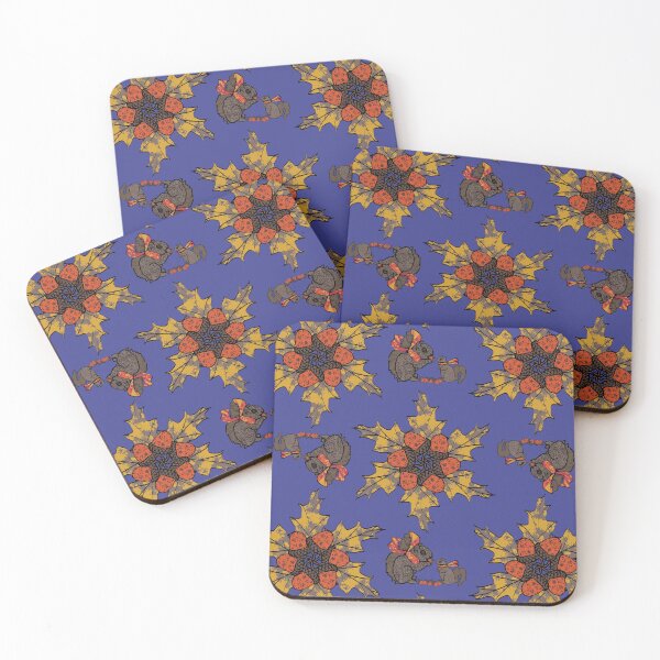 Item preview, Squirrels and Acorns Radials on Blue designed and sold by Digitalmyth's Designs.