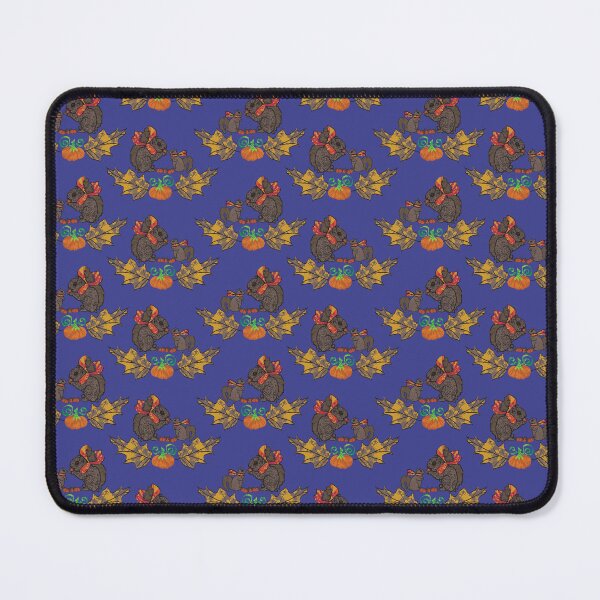 Item preview, Squirrels and Pumpkins on Blue designed and sold by Digitalmyth's Designs.