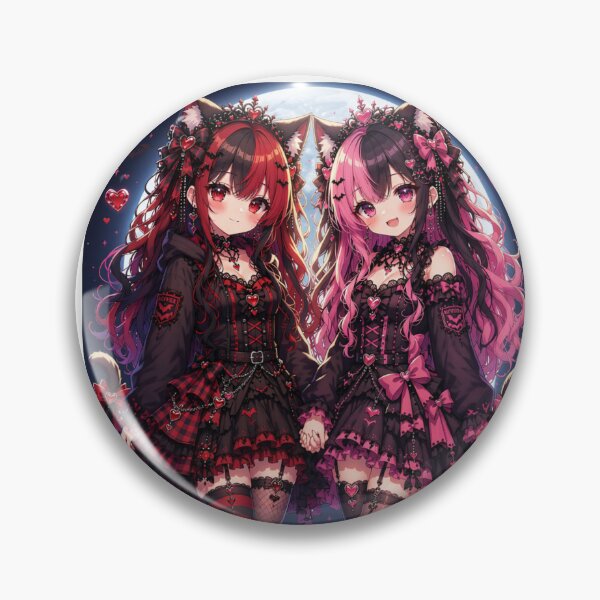 Item preview, Twin Gothic Neko Girls Dark Romance designed and sold by Revyra.