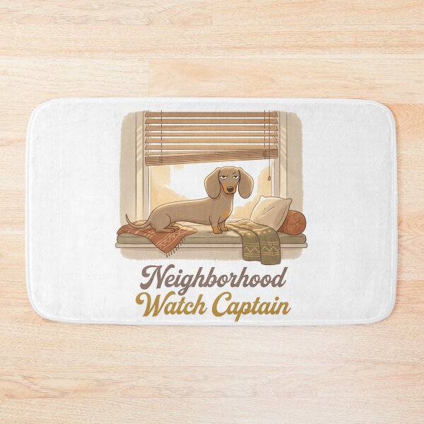 Item preview, Neighborhood Watch Captain | Funny Dachshund & Wiener Dog Design designed and sold by jgoteiner.