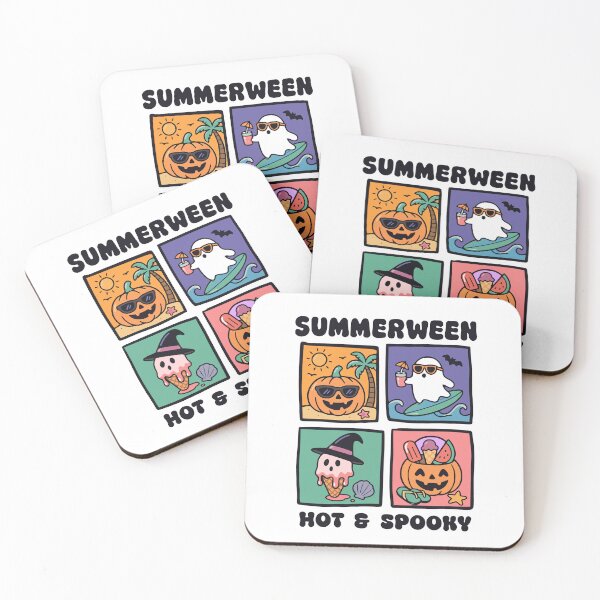 Item preview, Cute Summerween Hot and Spooky Pastel Goth Beach Pumpkin designed and sold by AnAzArt.