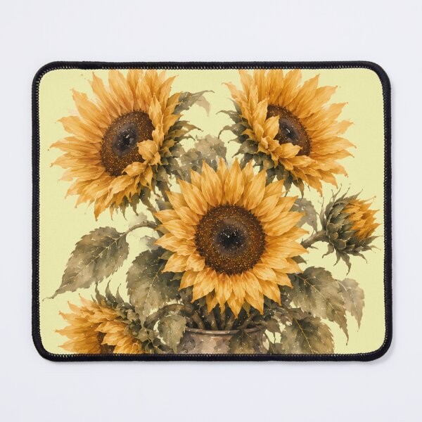 Item preview, Bouquet of sunflowers in an antique vase designed and sold by TommyDraws-5-.