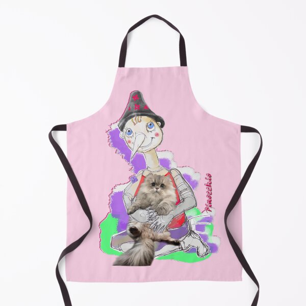 Item preview, Playing Wood PINOCCHIO Doll with Persian Cat (Original Drawing by ACCI) designed and sold by VanyssaGraphics.