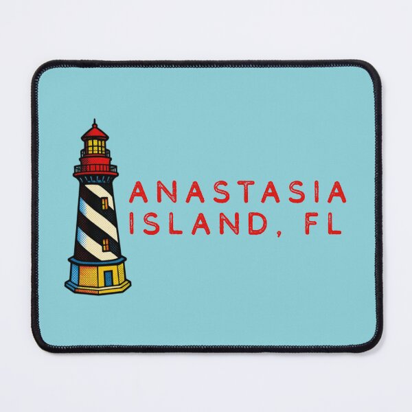 Item preview, St Augustine Lighthouse on Anastasia Island, Florida (retro) designed and sold by YonderAndBeyond.