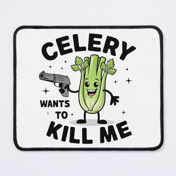 Item preview, Celery wants to kill me - Celery allergy awareness designed and sold by BobaTeeStore.