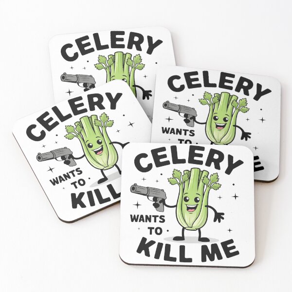 Item preview, Celery wants to kill me - Celery allergy awareness designed and sold by BobaTeeStore.