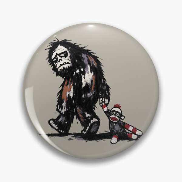 Item preview, Funny Cryptid Bigfoot Bedtime Sock Monkey Stuffie designed and sold by TackyTime.