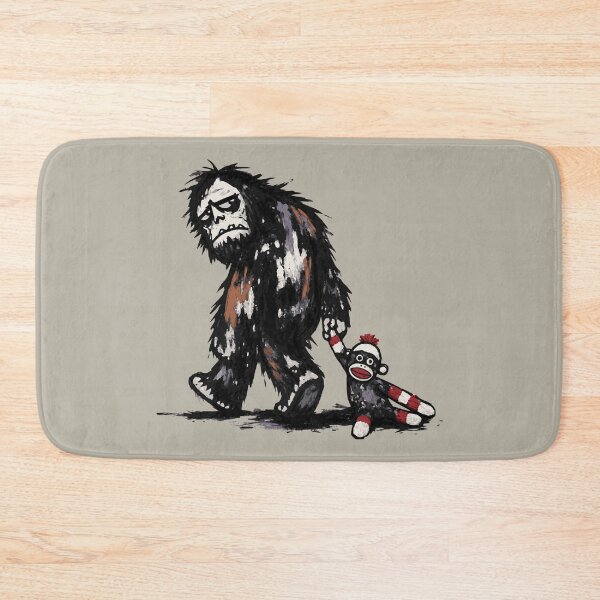 Item preview, Funny Cryptid Bigfoot Bedtime Sock Monkey Stuffie designed and sold by TackyTime.