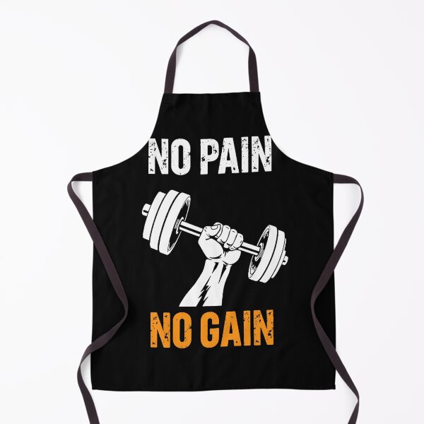 Item preview, No Pain No Gain | Motivational Gym Design Weight Bar designed and sold by AstronautMerch.