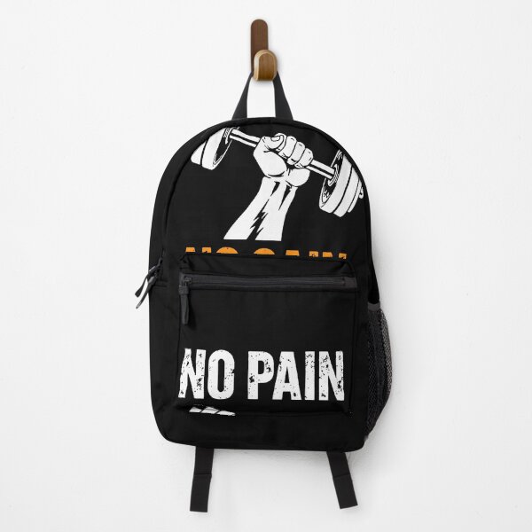 Item preview, No Pain No Gain | Motivational Gym Design Weight Bar designed and sold by AstronautMerch.
