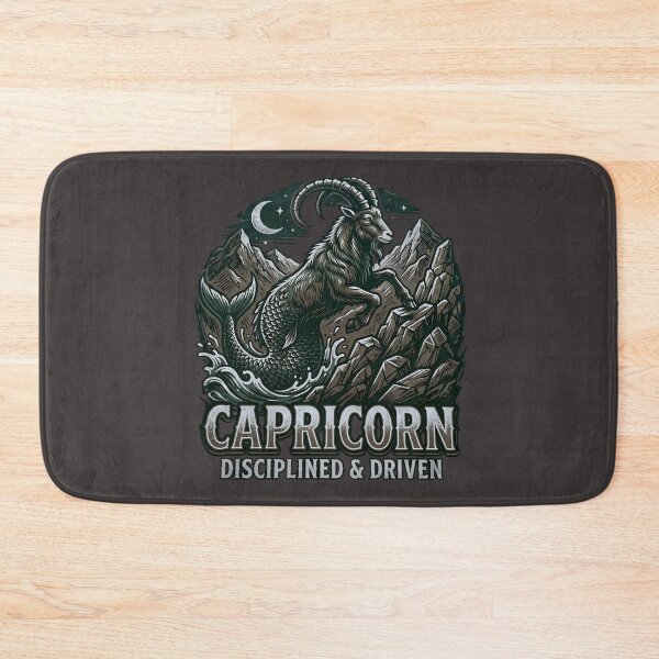 Item preview, Capricorn Daily Horoscope Zodiac Sign | Disciplined & Driven Sea Goat | Astrology Gift | Celestial Mountain Design designed and sold by Bhaskar Digital Art.