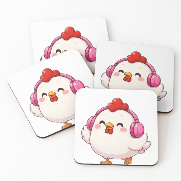 Item preview, Cute Music Lover Chicken with Headphones designed and sold by DailyDoodlesBySumbul.
